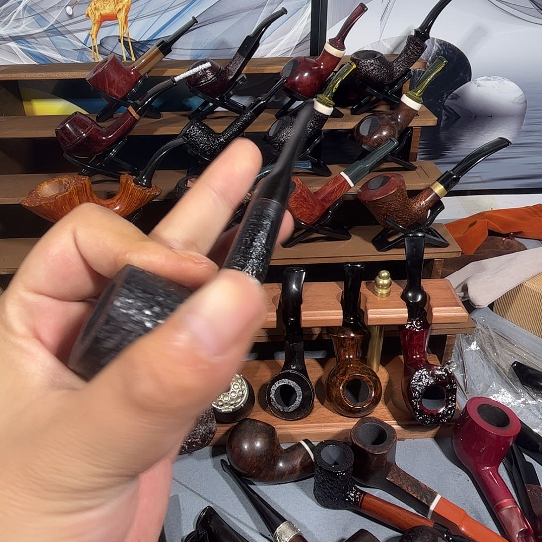 石楠木手工撞球烟斗