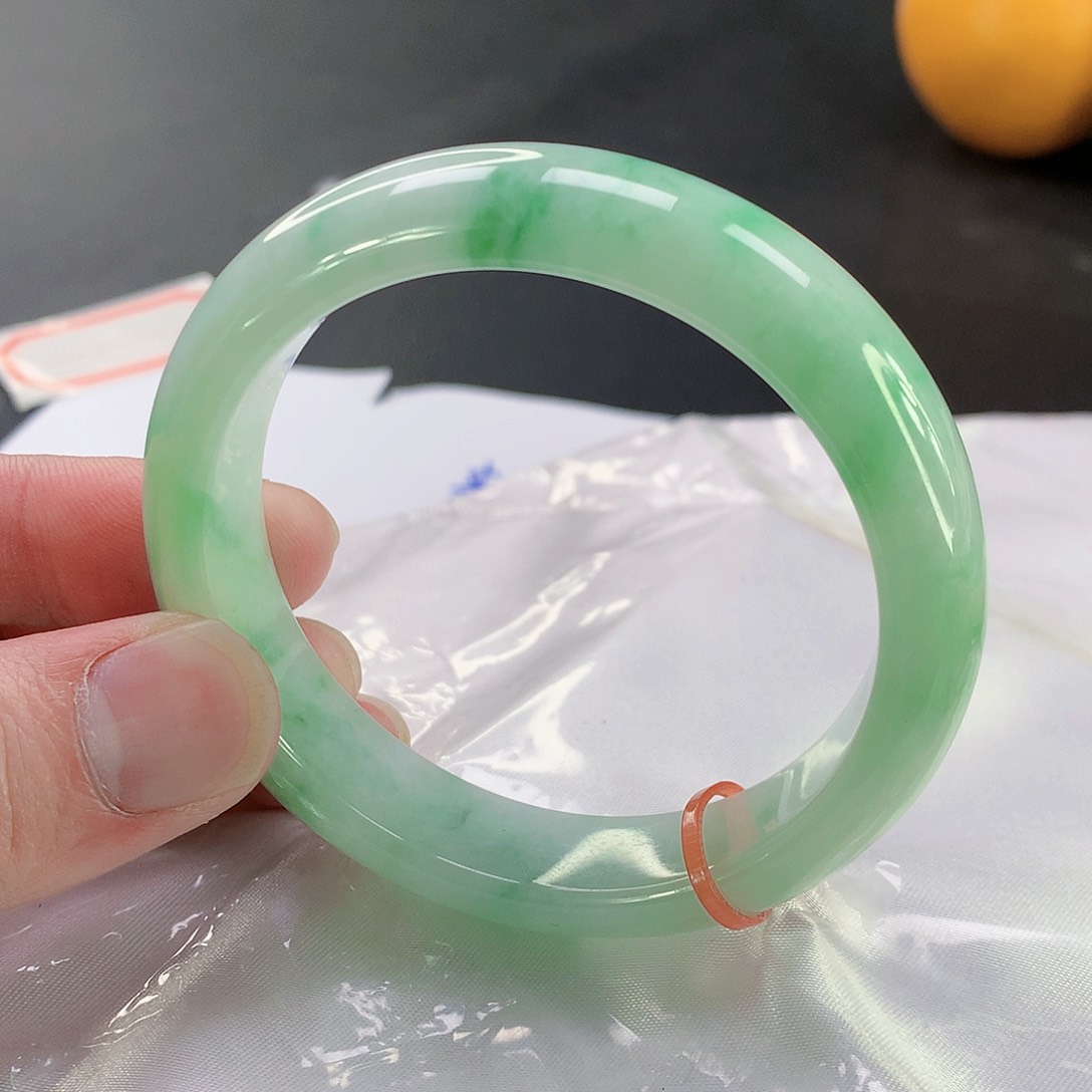 翡翠手镯未镶嵌023缅甸天然翡翠A货