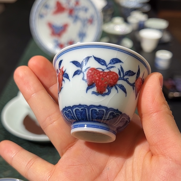 微瑕臻玉古坊原矿孔雀石釉里红