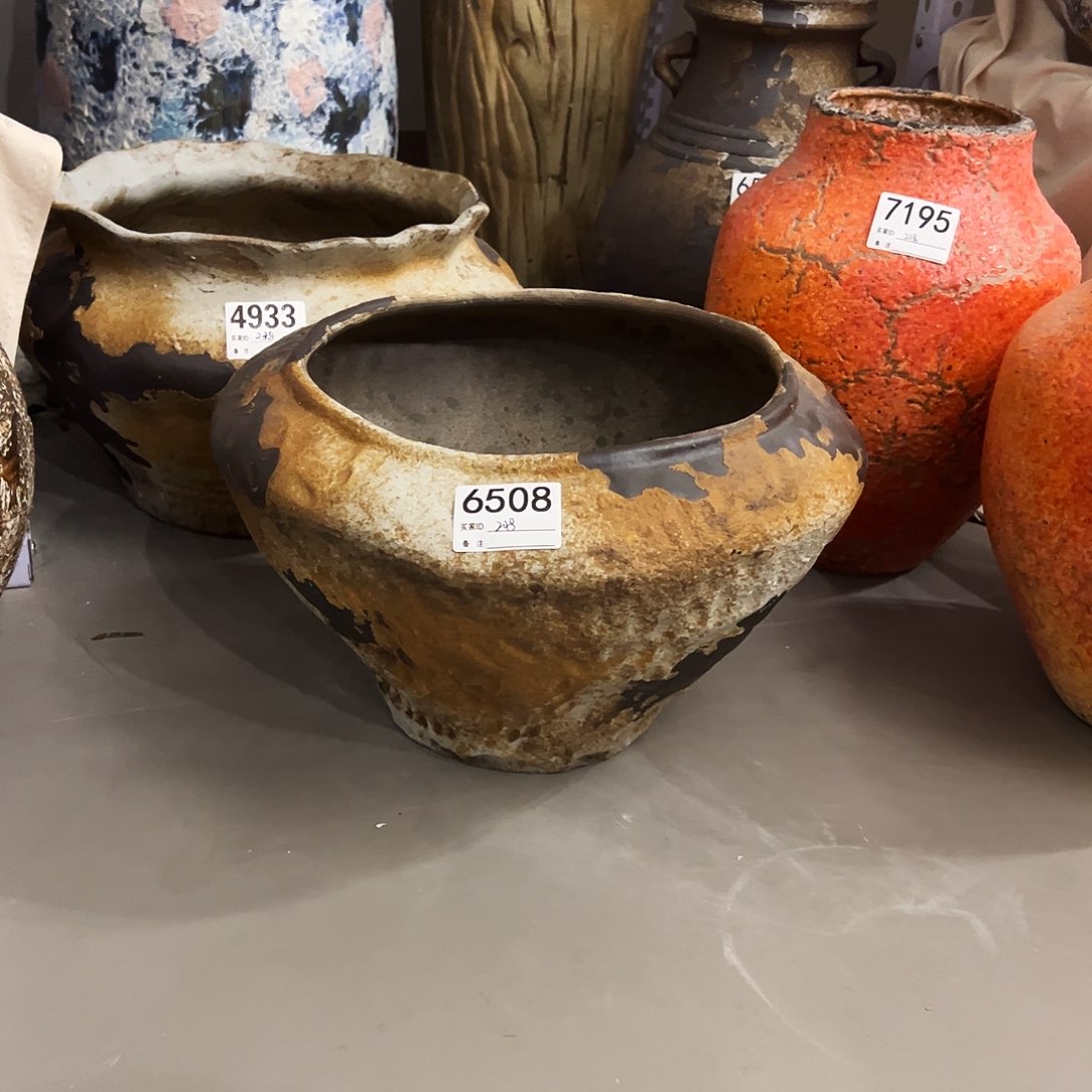 瓶6508高23口24×25陶瓷花瓶无孔