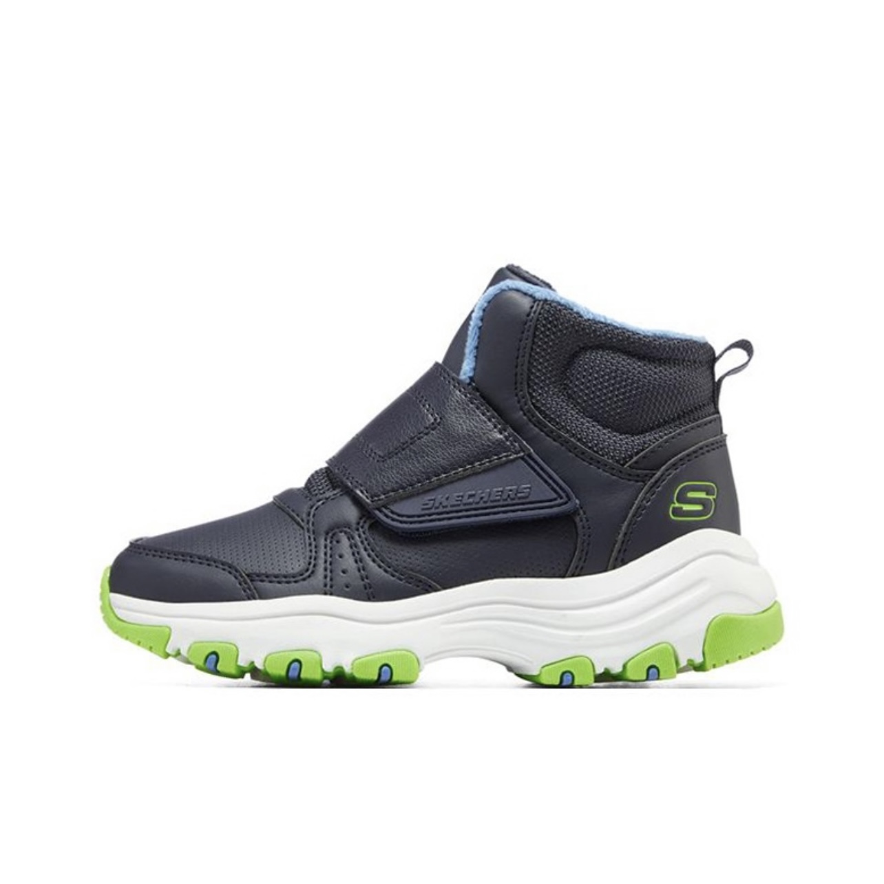 Skechers斯凯奇中帮老爹鞋 高帮儿童休闲鞋海军蓝 青少年