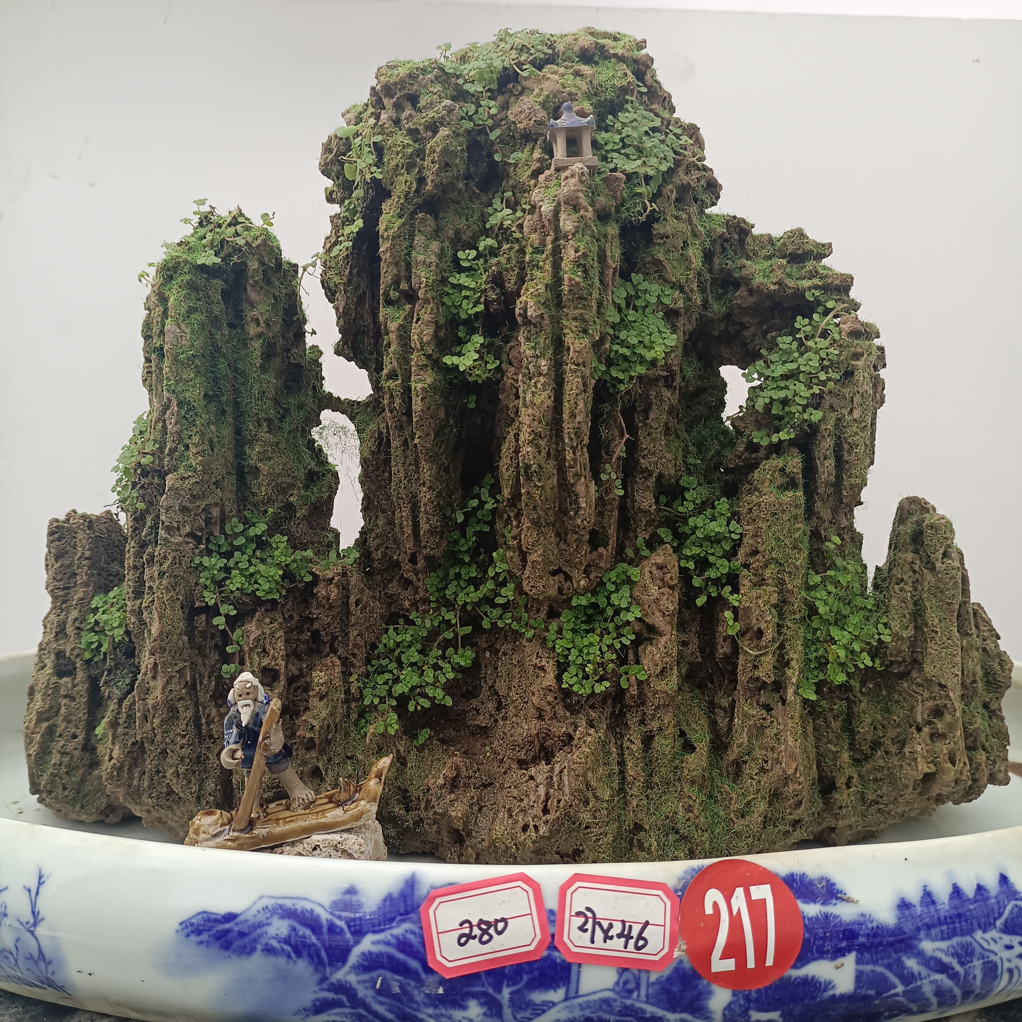 高27盆46双面吸水石绿植盆景