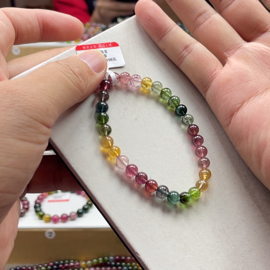 碧玺手串未镶嵌6.5mm.mmmmmmmm