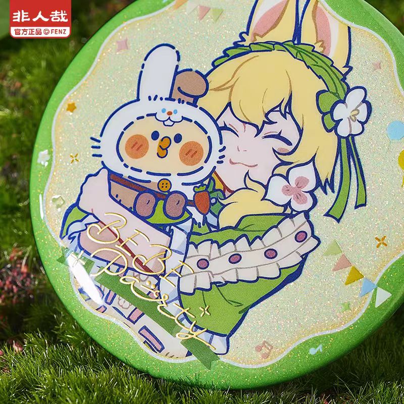 「代拆」【非人哉X小鹦鹉BEBE】动漫联名马口铁徽章亚克力镭射票盲盒