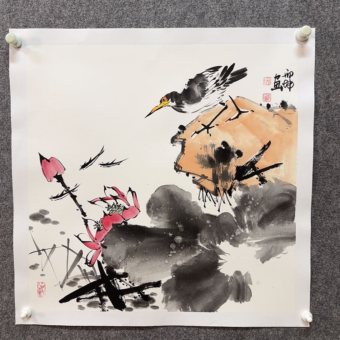 国画西**侠邢坤老师手绘作品