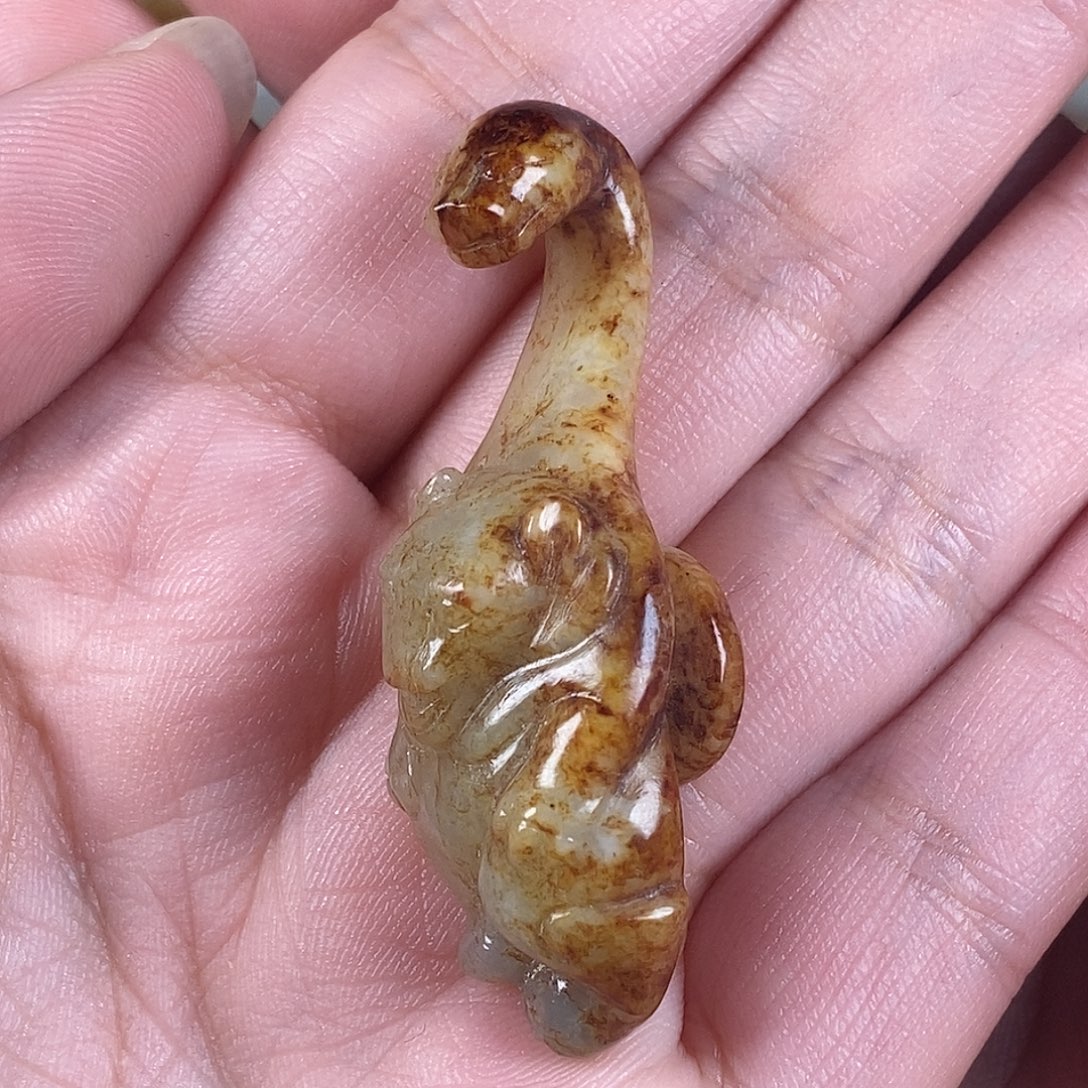 钟***铎和田玉未镶嵌挂件