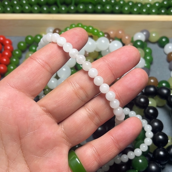 脂白6mmmmmmm珠链