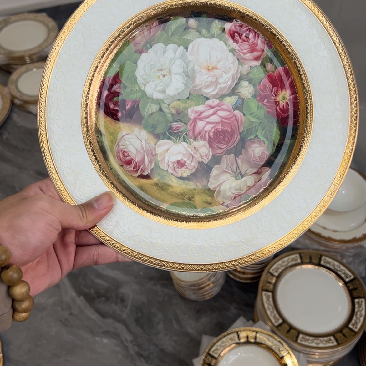 【闪购商品】瓷片10.5寸平盘一个一单福利价