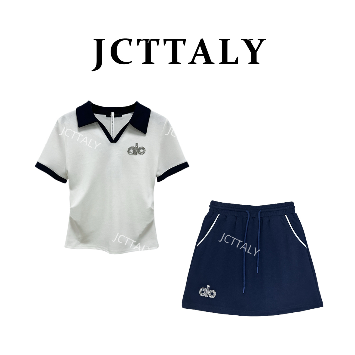 【Linda】【15】夏季新款时尚风V领套装裙两件套连衣裙裤NH-A287