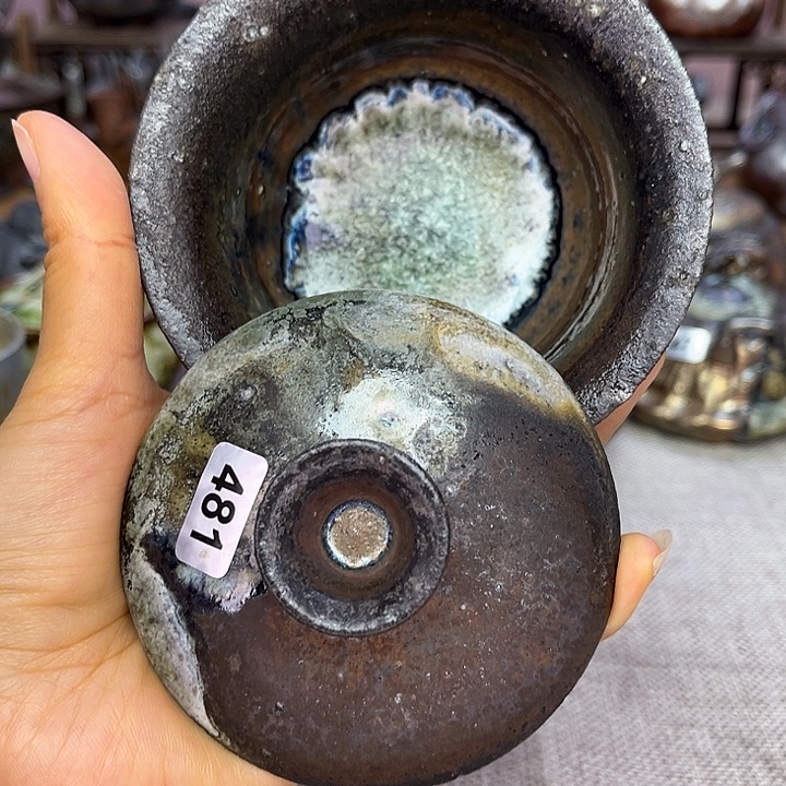 裸柴烧陶瓷手工茶器