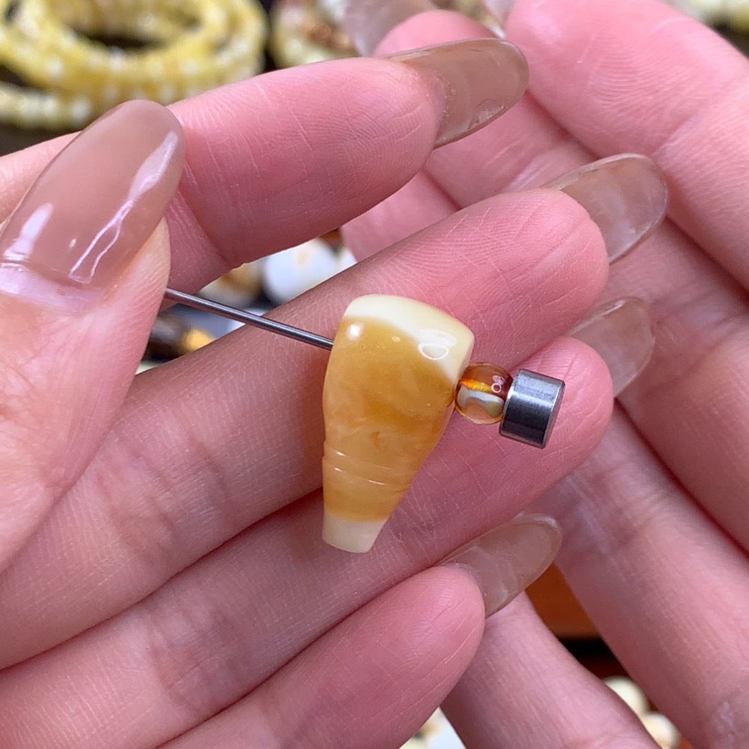 琥珀珠宝奇石未镶嵌琥珀蜜蜡10.6mm