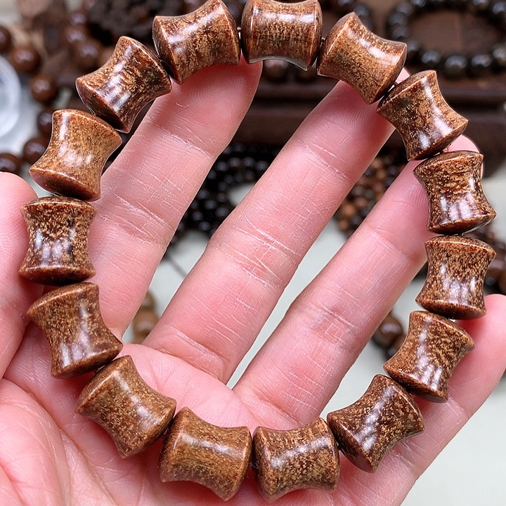 【闪购商品】贡木其他15*13血月龙鳞火焰龙竹节珠