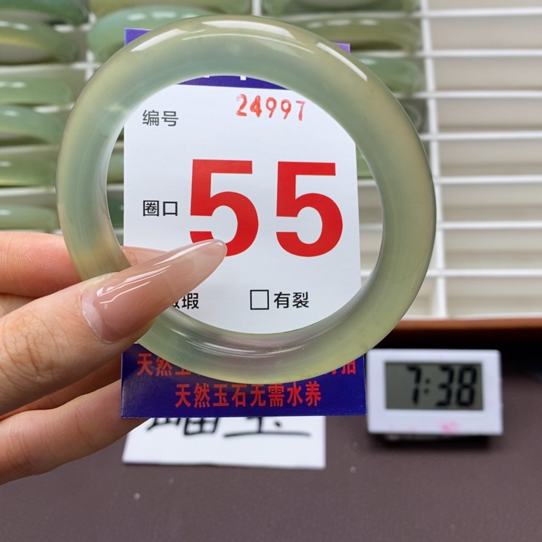 未镶嵌蛇纹石玉手镯