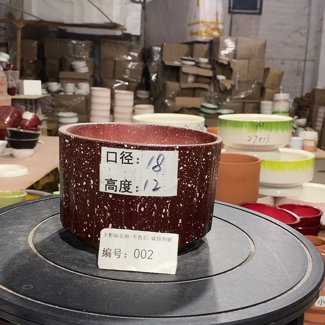 微瑕花盆-002-口18×12-1个