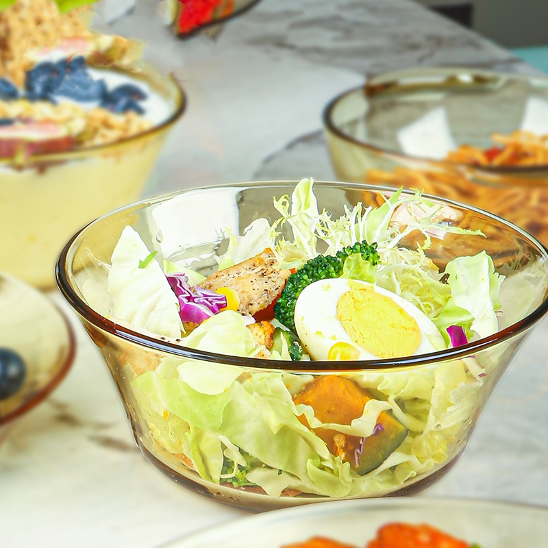 【义乌鸿懿娜姐】大尺寸汤碗 耐冷耐热高硼硅高碗个人专用网红餐具