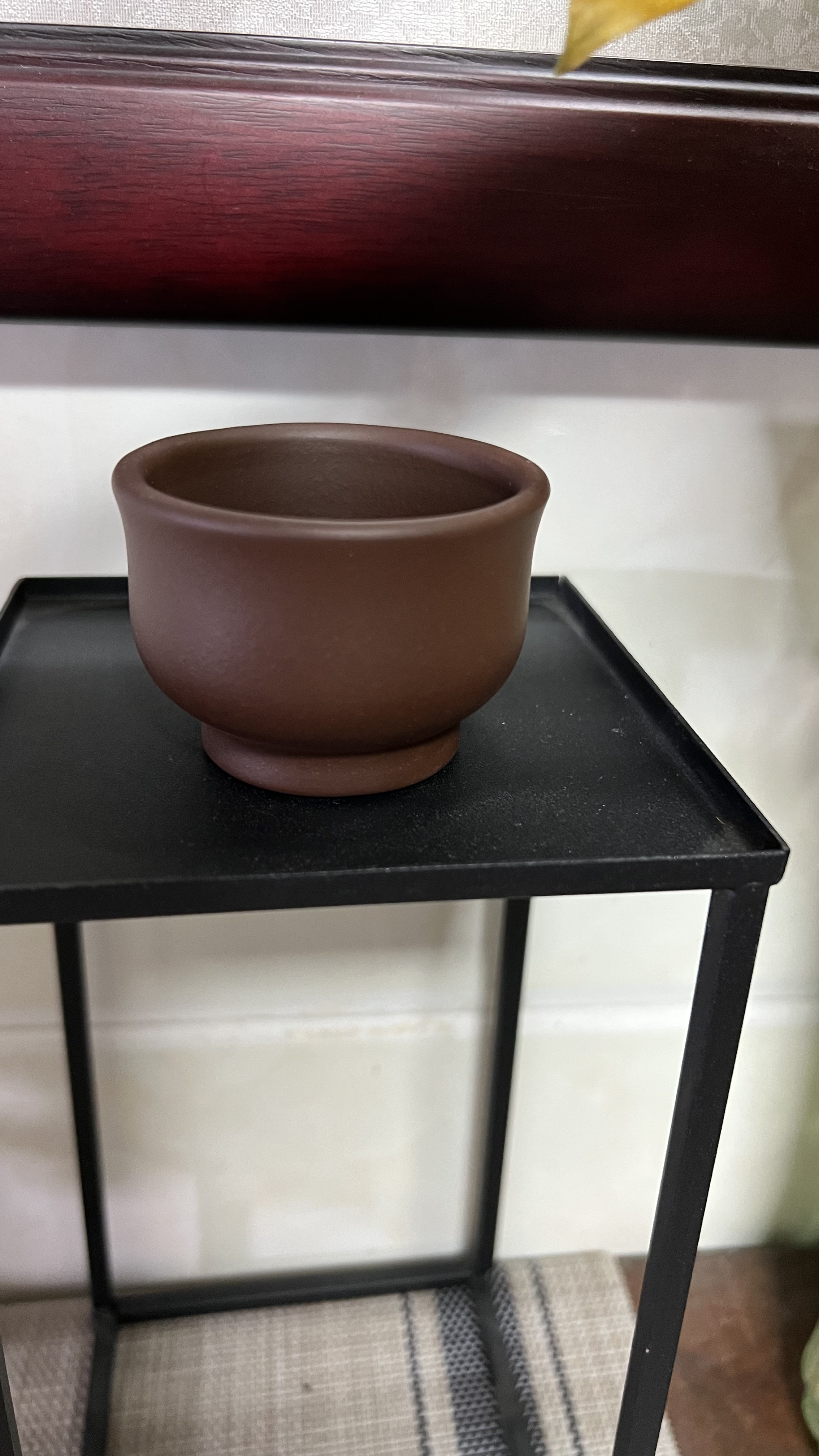 紫砂小杯、泥料：原矿紫泥，70cc