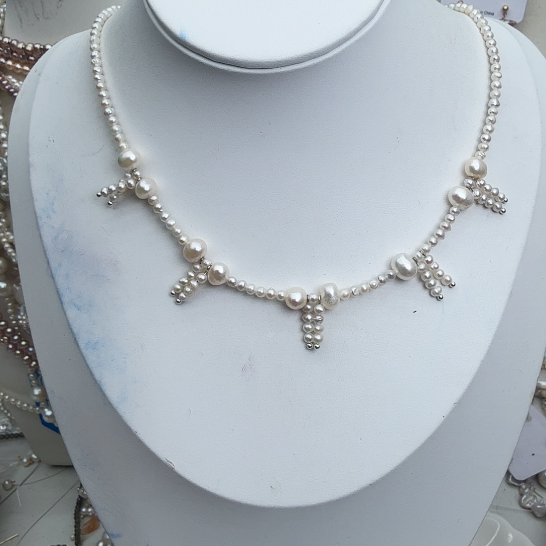 未镶嵌颈饰淡水珍珠