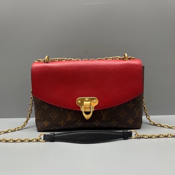 95新 LouisVuitton/路易威登 老花saint placide链条包尺寸25*16 