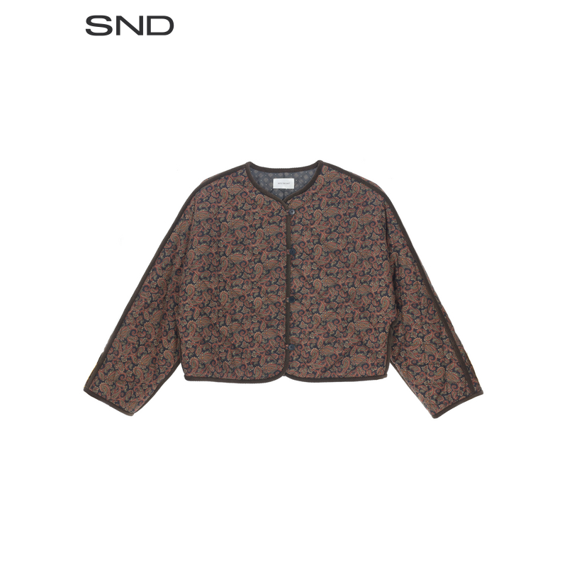 【INTO THE EAST 设计师品牌】SND AW25 佩斯利花纹短款外套