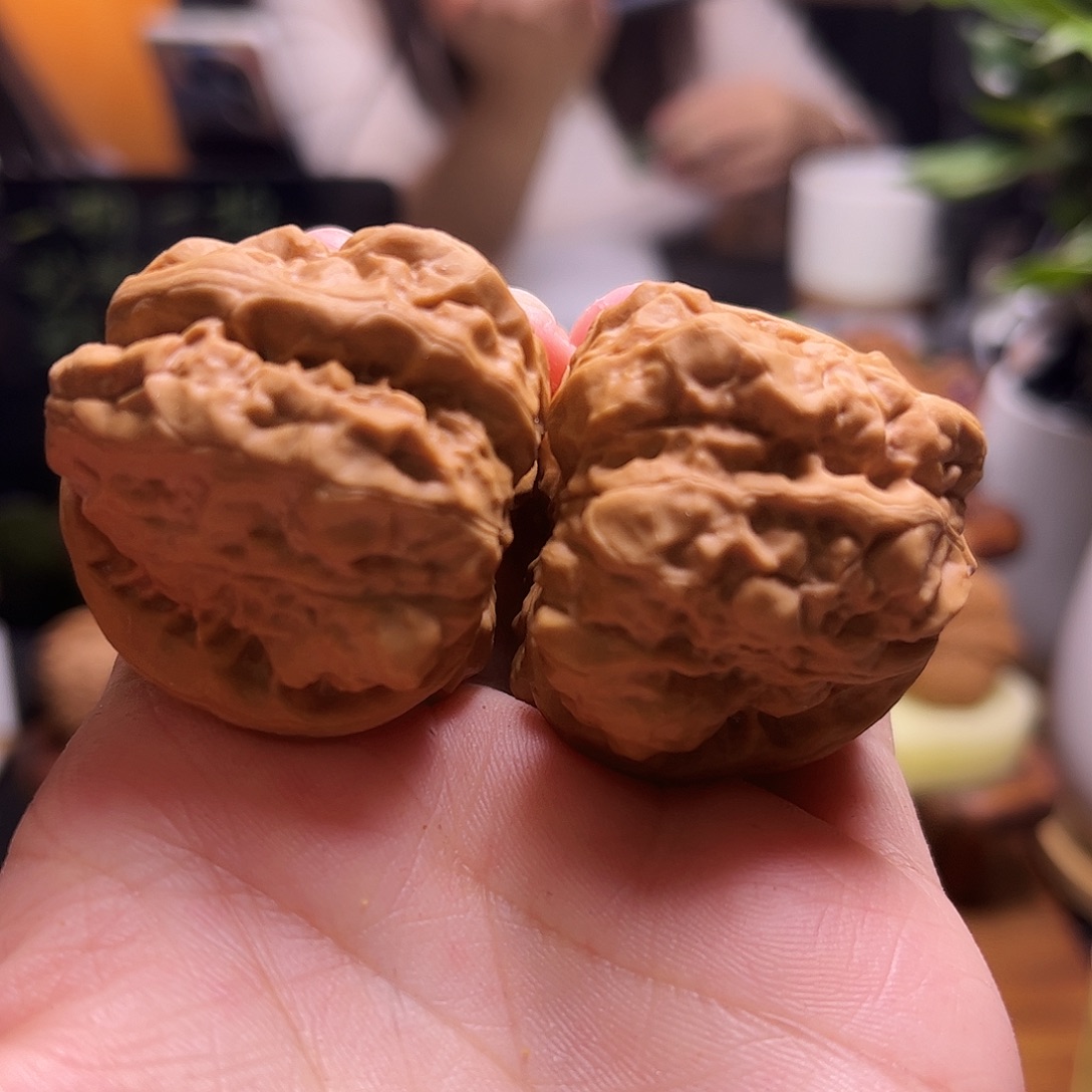 惊***客文玩核桃把件39尺蛤蟆36