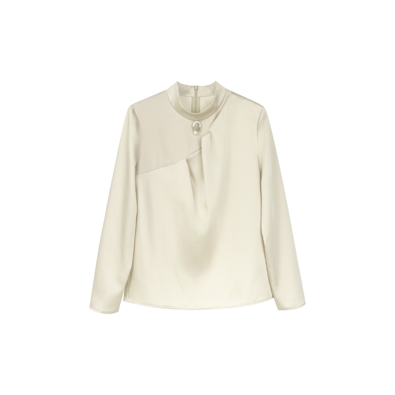 【小铃铛】春季通勤立领衬衫女装国风高领中式复古CH3242233033