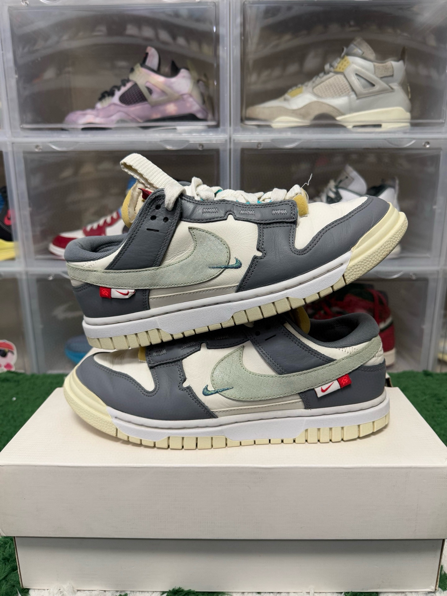 95新 maje 42码/dunk low白蓝休闲鞋/二手正品