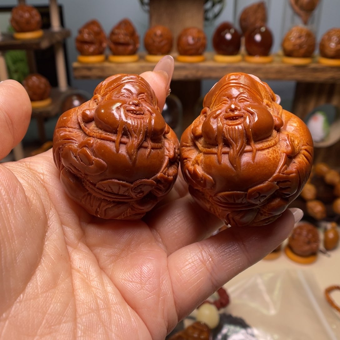 佛螺菩提吊坠世****》财神一对四点三尺