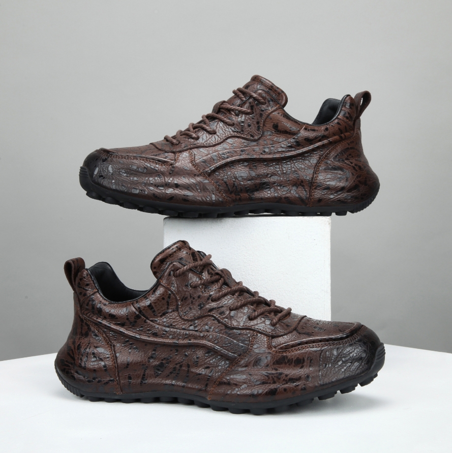 [老鞋匠手工男鞋]2025新款蟒牛皮固特异工艺真皮型男男鞋925