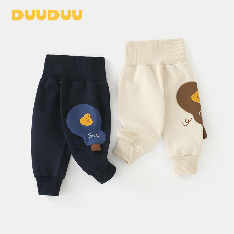 【DUUDUU童装】2025秋季新款小鸭子萌趣休闲舒适婴儿宝宝休闲裤外出