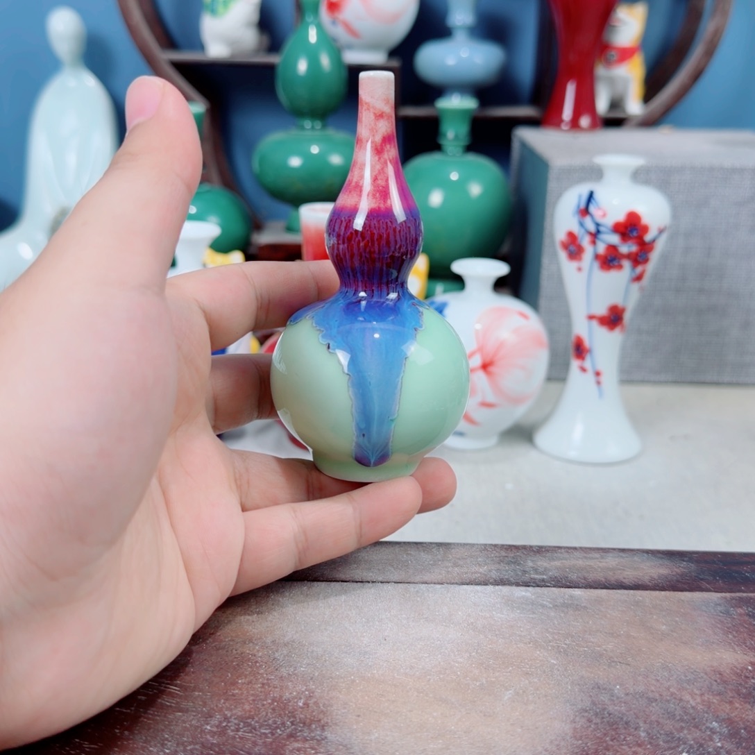 陶瓷手工小花器摆件