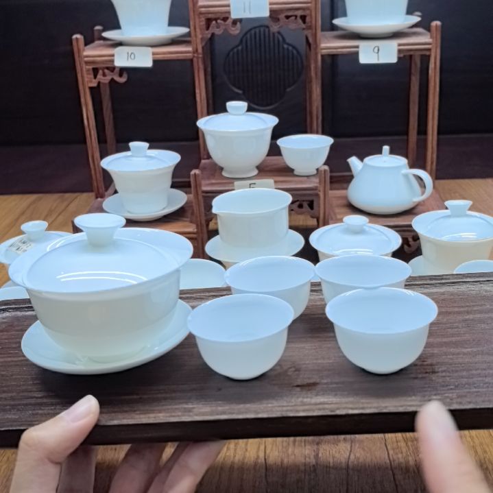 不****柔135毫升元宝盖碗+4个小玉兰杯