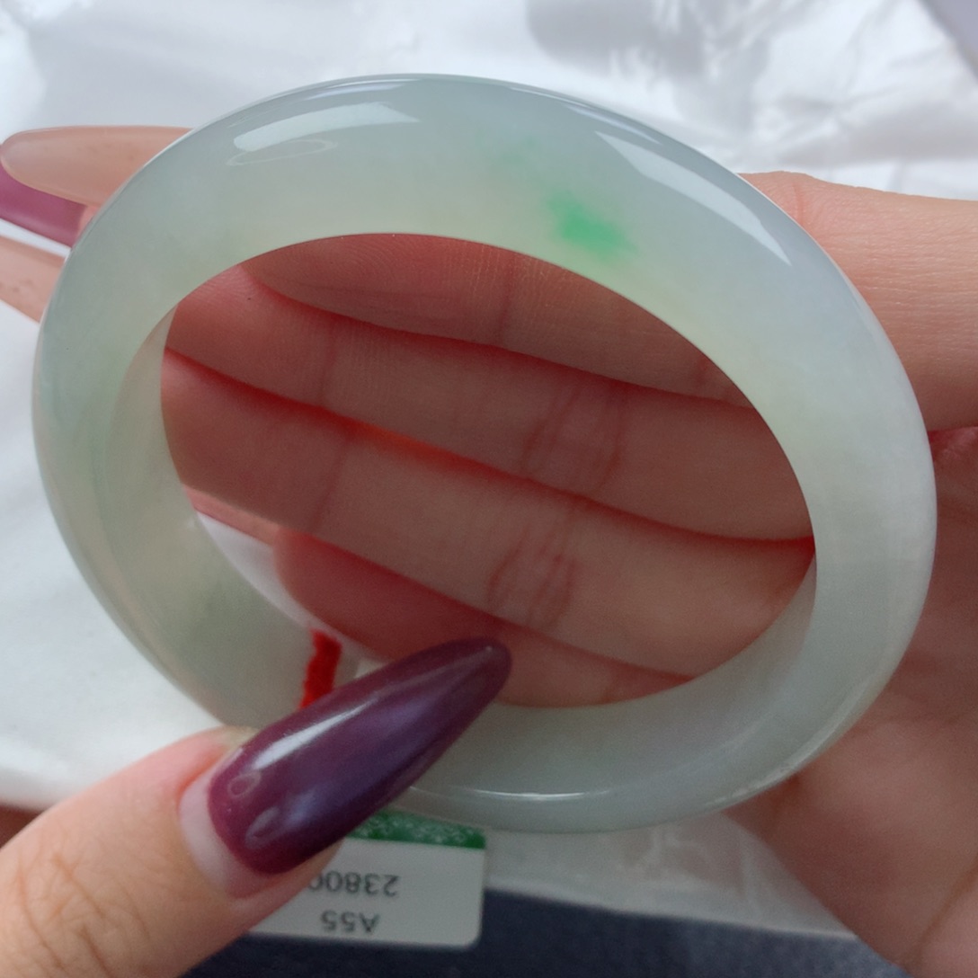 未镶嵌手镯翡翠缅甸天然翡翠A货55.5