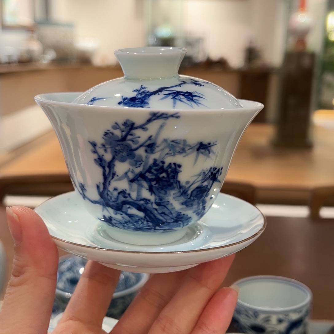 钟家窑三才盖碗盖碗