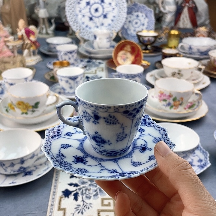 中古欧瓷瓷器小房子
