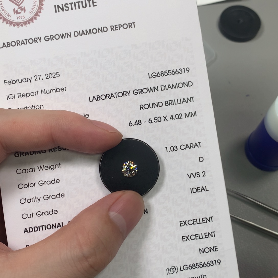 实验室培育钻石裸石未镶嵌