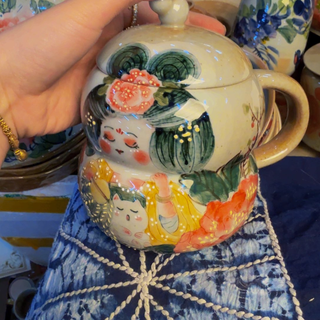 瓷片景德镇陶瓷手工手绘