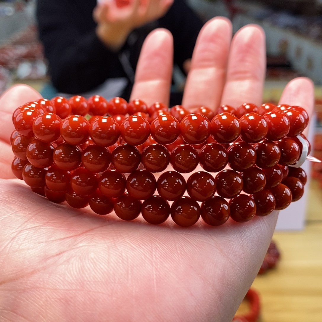 南红玛瑙7.5mm（多样性发一）未镶嵌