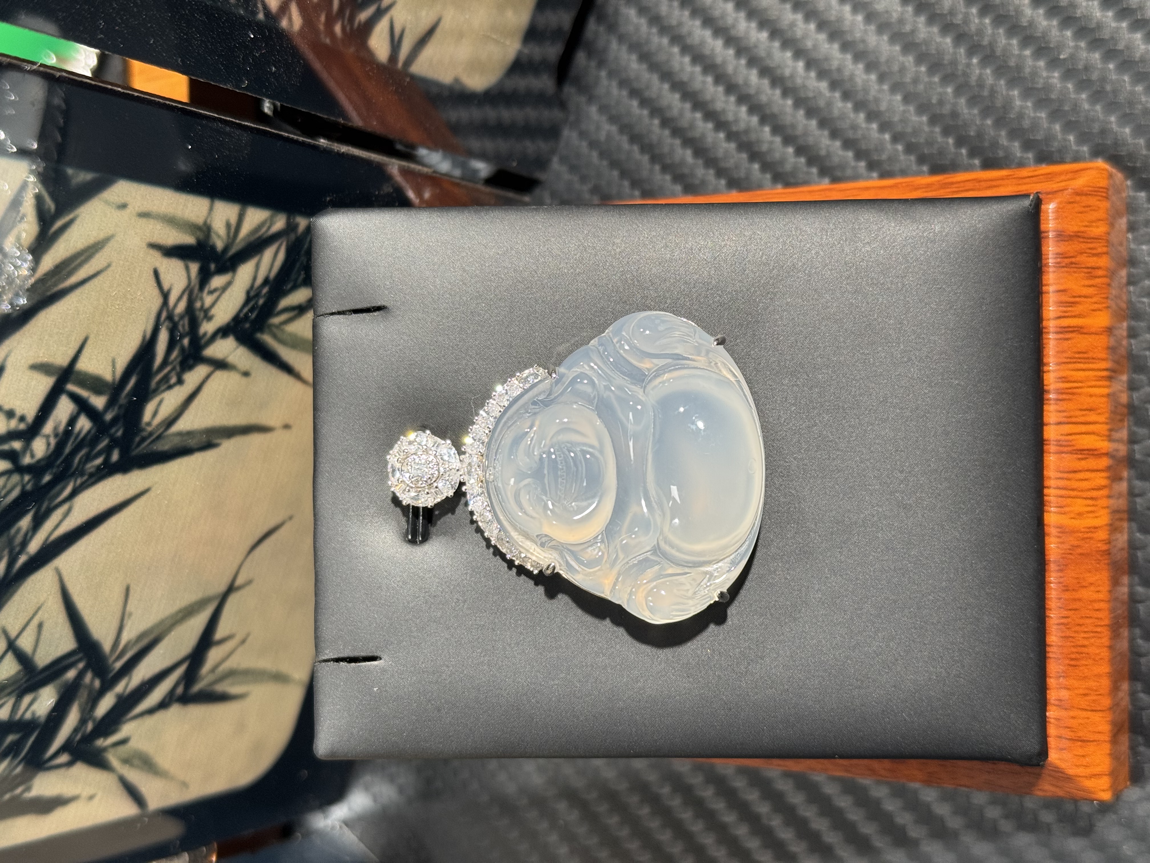 吊坠925银 半包佛公吊坠