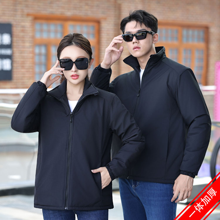 加厚冲锋衣定制logo防水透气企业团购工作服男装冬季保暖外套女款