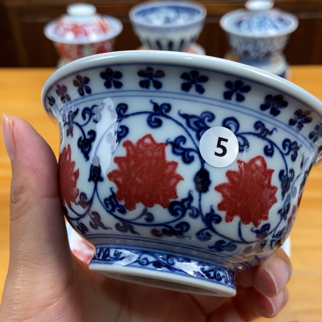 手绘现代茶具非古董