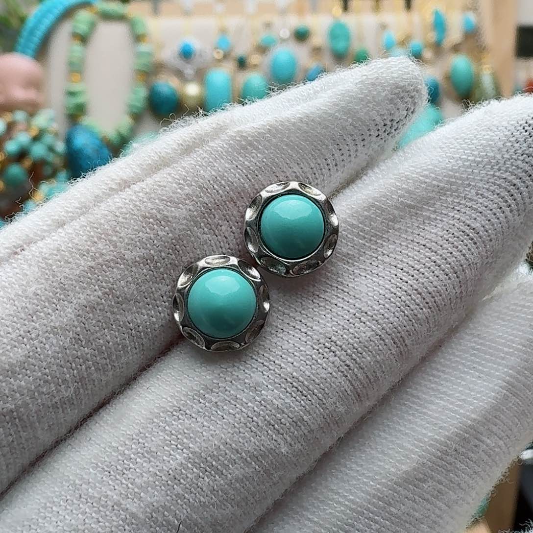 绿松石配饰银S925镶嵌