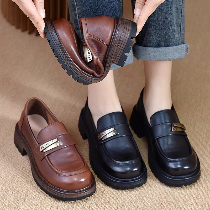 9051新款高品质头层牛皮休闲单鞋