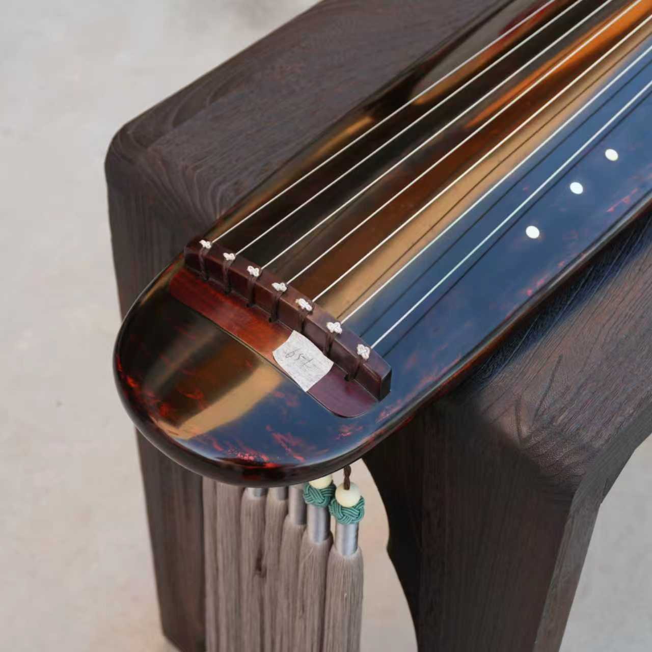 651-张玉新老师亲斫（手工生漆混沌式）古琴 