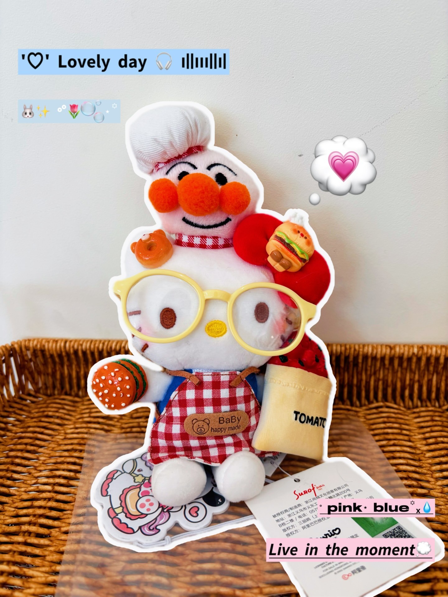 喵喵正版hellokitty书包挂件可爱包挂钥匙扣车摆件生日礼物 