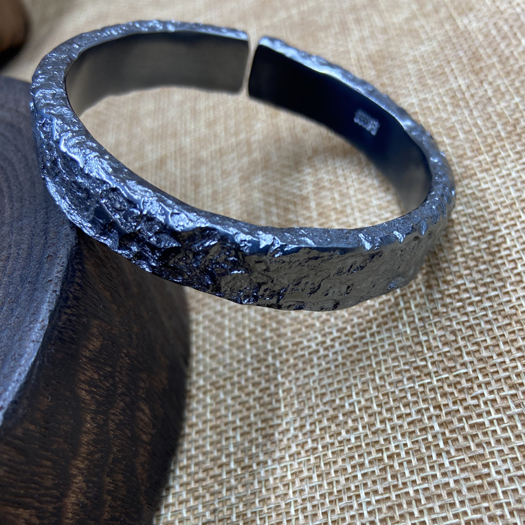 足银手镯 足银999星宇手镯把整个宇宙带在那手上纯手工定制不退换