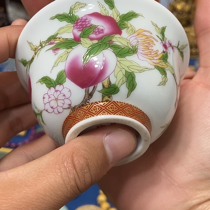 千***陵陶摆件青花笔锋浓转淡出了