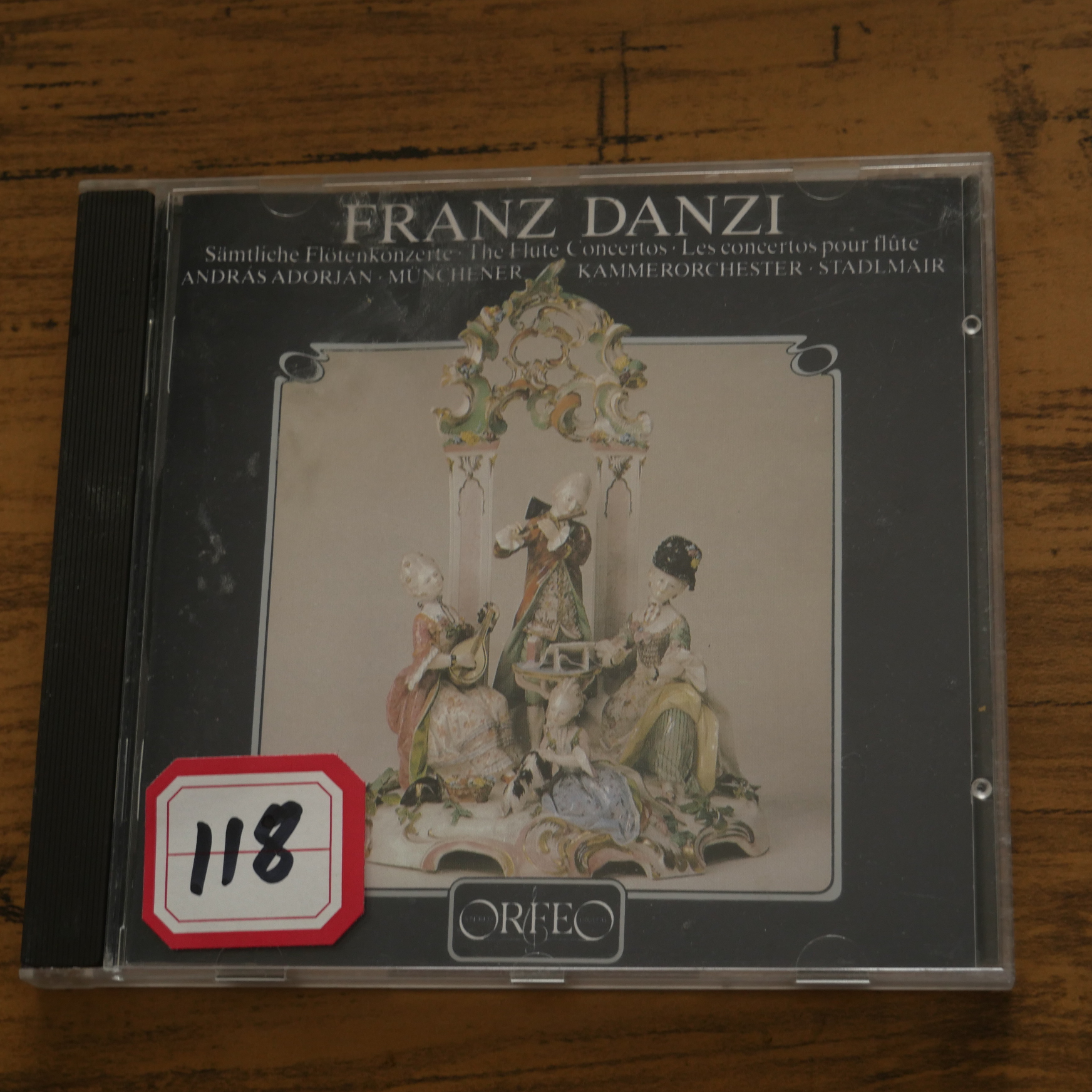 弗朗兹 但齐 长笛协奏曲 复刻版 前后封面彩色复印