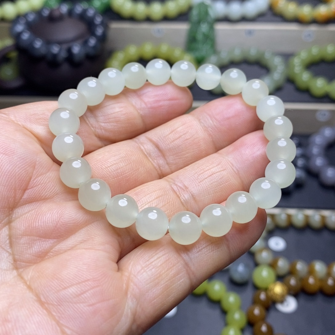 和田玉未镶嵌手串