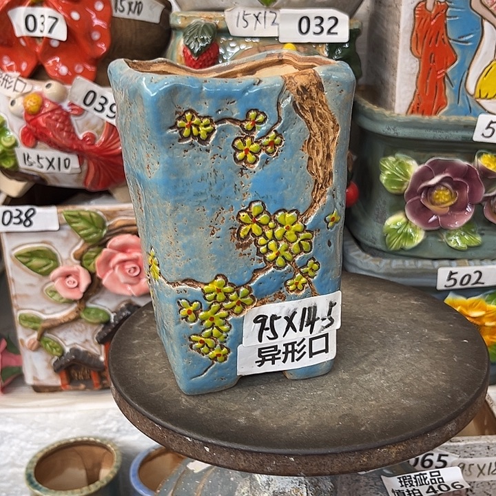 粗陶材质多肉花盆