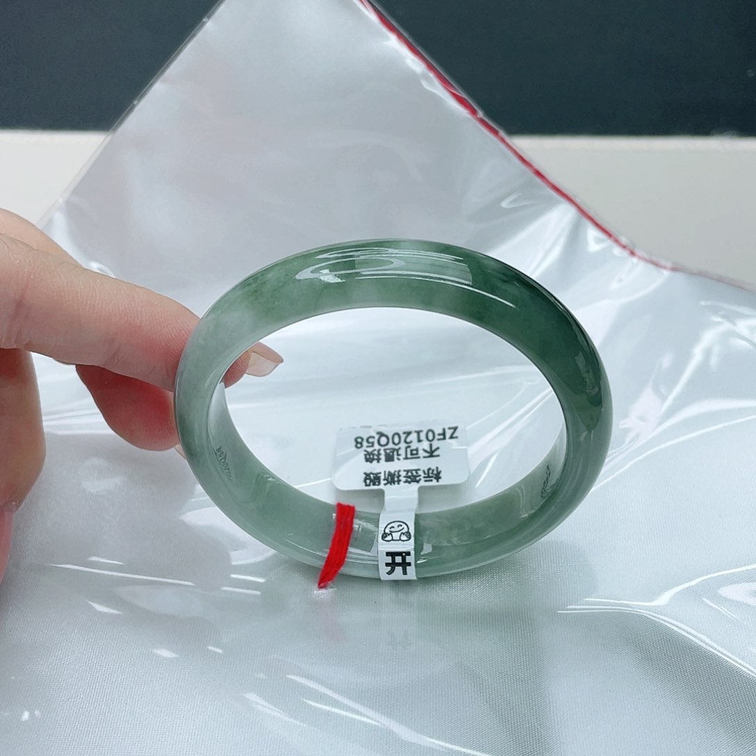 翡翠手镯未镶嵌贵妃55.5